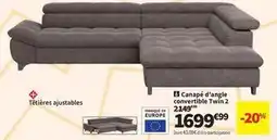 Conforama Canapé d'angle convertible twin 2 offre