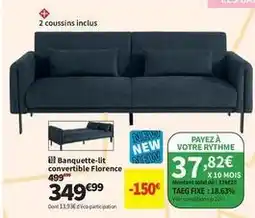 Conforama Total - banquette-lit convertible florence offre