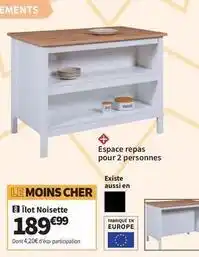 Conforama Llot noisette offre
