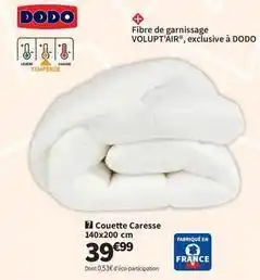 Conforama Dodo - couette caresse 140x200 cm offre