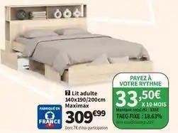 Conforama Total - lit adulte offre