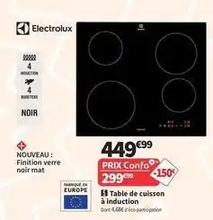 Conforama Electrolux - table de cuisson à induction offre