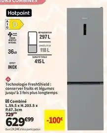 Conforama Hotpoint - combiné offre
