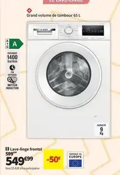 Conforama Lave-linge frontal offre