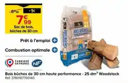 Castorama Woodstock Bois bûches offre