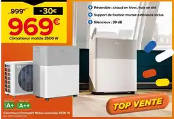 Castorama Midea Climatiseur Portasplit réversible 3500 W offre