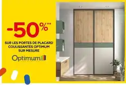 Castorama Optimum portes de placard coulissantes offre