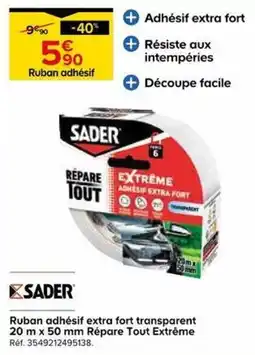 Castorama SADER Ruban adhésif offre