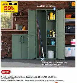 Castorama KETER Armoire utilitaire haute offre