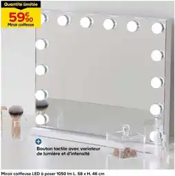 Castorama Miros coiffeuse LED offre