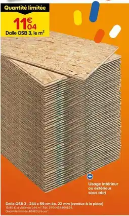 Castorama Dalle OSB 3 offre
