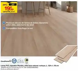 Castorama GoodHome Lame PVC clipsable Mambo offre