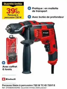 Castorama Einhell Perceuse filaire à percussion 720 W offre