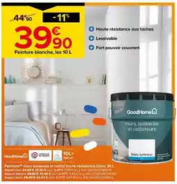 Castorama GoodHome Peinture blanche offre