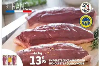 Auchan La quercynoise 3 magrets de canard igp du sud-ouest offre