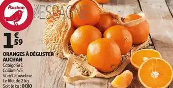 Auchan Auchan oranges à déguster offre