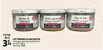 Auchan Alain martin les terrines offre