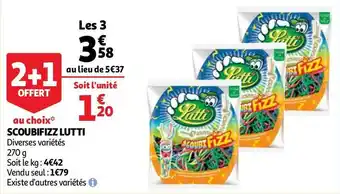 Auchan Lutti scoubifizz offre