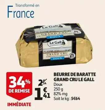 Auchan Le gall beurre de baratte grand cru offre