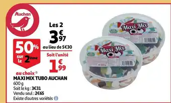 Auchan maxi mix tubo