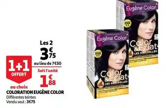 Auchan Eugène color coloration offre