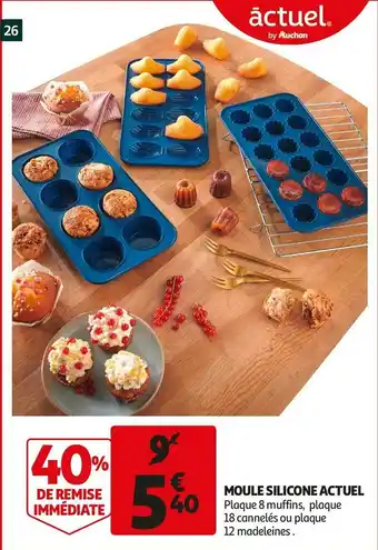 Auchan Actuel moule silicone offre