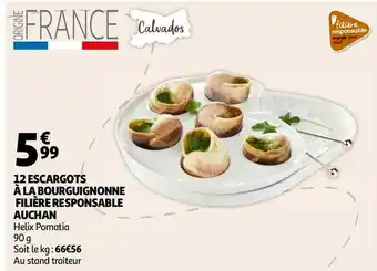 Auchan Auchan 12 escargots à la bourguignonne filière responsable offre