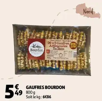 Auchan Bourdon gaufres offre