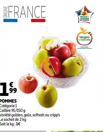 Auchan Pommes offre