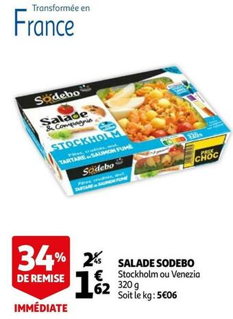 Auchan Sodebo salade offre