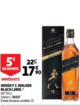 Auchan J. walker whisky black label offre