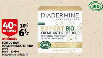 Auchan Diadermine soin du jour expert bio offre