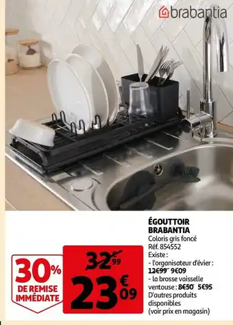Auchan Brabantia égouttoir offre