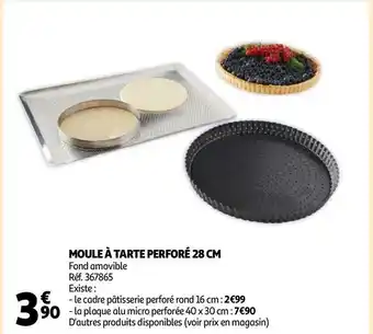 Auchan Moule à tarte perforé 28 cm offre