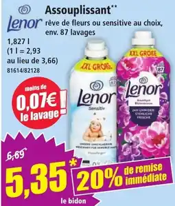 Norma Lenor Assouplissant offre