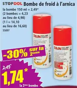 Norma STOPDOL Bombe de froid à l'arnica offre
