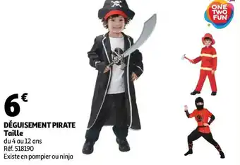 Auchan Déguisement pirate offre