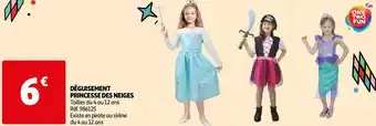 Auchan Déguisement princesse des neiges offre