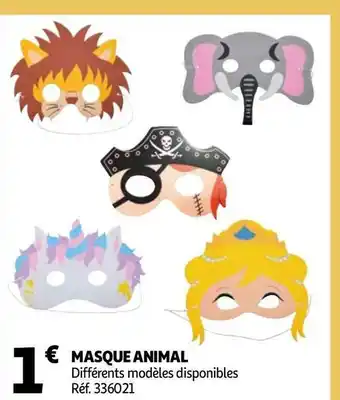 Auchan Masque animal offre