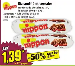 Norma Nippon Riz soufflé et céréales offre