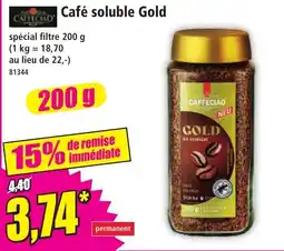 Norma CAFFECIAO Café soluble Gold offre