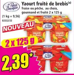 Norma le Petit Basque Yaourt fruité de brebis offre