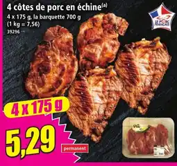 Norma Le Porc Français 4 côtes de porc en échine offre