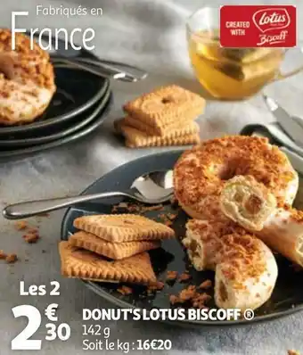 Auchan Lotus biscoff donut's offre