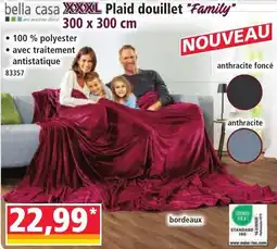 Norma bella casa Plaid douillet "Family" offre