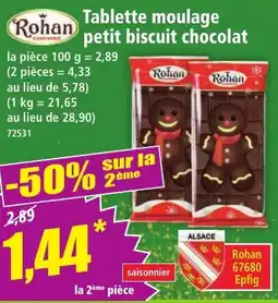 Norma Rohan Tablette moulage petit biscuit chocolat offre