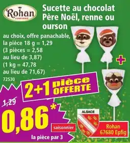 Norma Rohan Sucette au chocolat offre