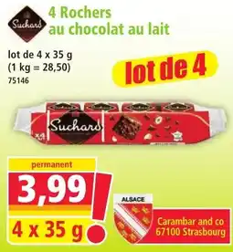 Norma Suchards Rochers au chocolat au lait offre