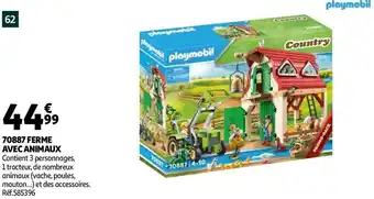 Auchan Playmobil 70887 ferme avec animaux offre