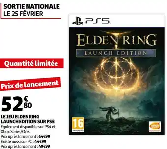 Auchan Le jeu elden ring launch edition sur ps5 offre